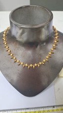 Collana Collier Oro 18 Kt / 750 Giallo Anni 50