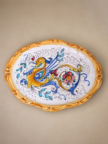 Vassoio ceramica artistica - in,