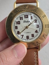 Orologio Vintage Automatico Manuale Dalas Con Numeri Romani Classico 17 Jewels