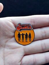 Spilla da bavero smaltata 1,2" arancione meccanico distintivo metallo da collezione