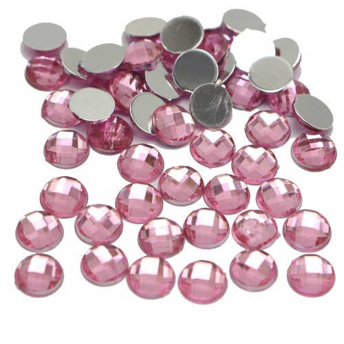 500 strass acrilici rosa fondo