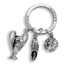 ARGENTERIA RASPINI -ULTIMO Prezioso Portachiavi CALCIO art. 6257 in Argento 925 