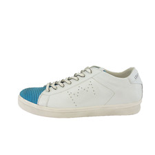 Sneaker LEATHER CROWN bianche scarpe uomo basse scarpe sportive pelle EU 42 nuove