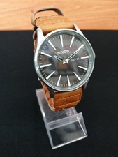 NIXON Cinturino in pelle nera