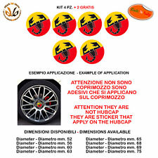 Adesivi coprimozzo abarth