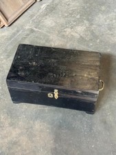 Vintage IN Legno Taglia Grande Conservazione Petto Scatola Originale Mano Fatti