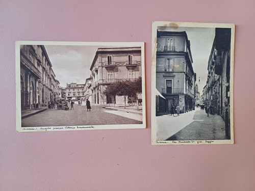 Lotto cartoline aversa non - cartoline,