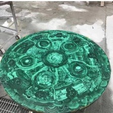 Tavolino da Caffè Patio in Marmo Etnico 60" Migliora il Tuo Spazio con Piano in Malachite