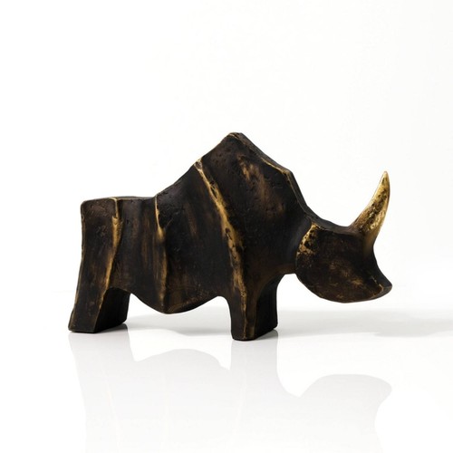 Scultura rinoceronte in - scultura,