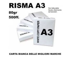 RISMA 500 FOGLI CARTA BIANCA