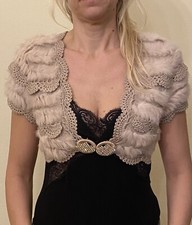 Marta Palmieri Bolero Coprispalle Lana E Lapin. Veste 42/44 Mai Indossato