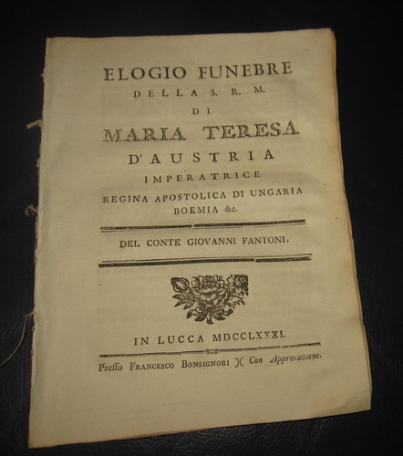 1781 conte giovanni fantoni - conte,