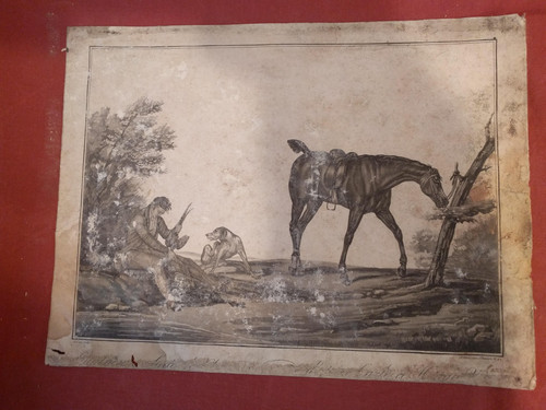 Carle vernet litografia - vernet,