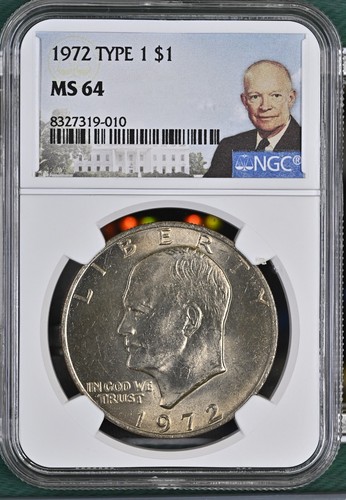1972 dollaro eisenhower 1 - p, $1