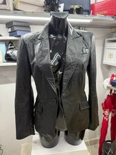 Giacca Cappotto ZARA donna  pelle colore NERO taglia M cod. AM150