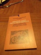 EMMANUEL KANT - PER LA PACE