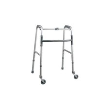 Deambulatore Girello Art. AD-N42K3 In Alluminio Pieghevole Due Ruote Due Puntali