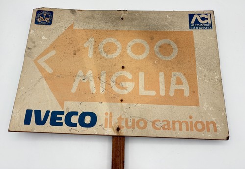 Cartello 1000 miglia - cartello,