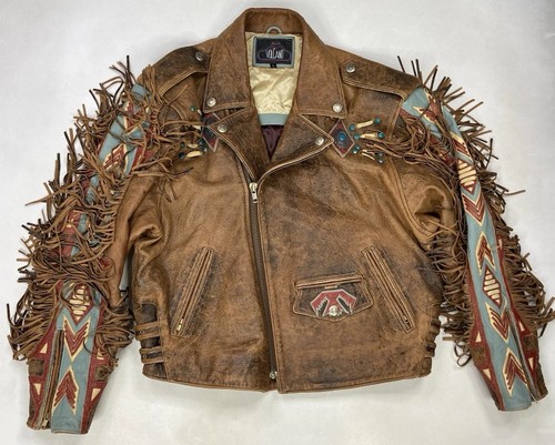 Giacca pelle moto vintage