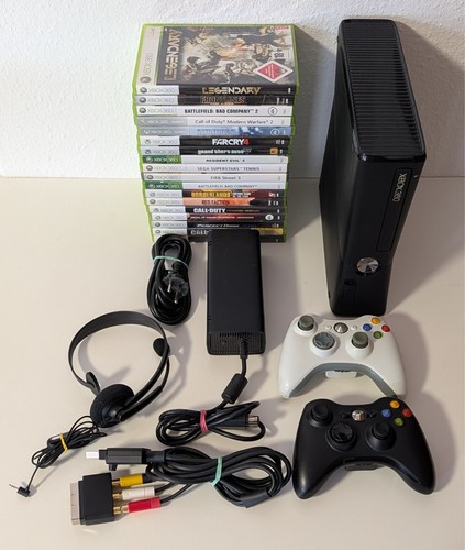 Xbox 360 console nera - console,