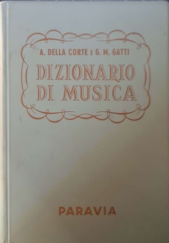 Dizionario musica - dizionario, di