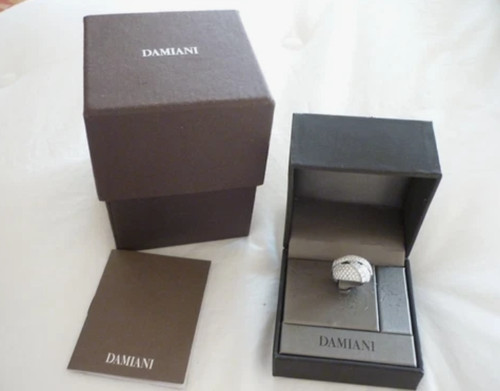 Anello oro bianco con - , diamanti