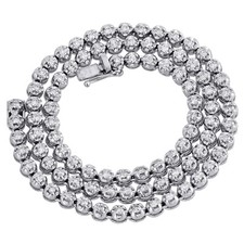 Collier tennis blanc - tennis,