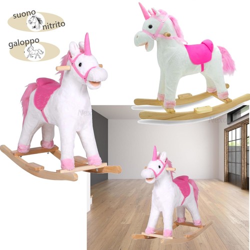 Cavallo dondolo unicorno - cavallo, a