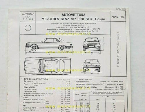 Mercedes 350 slc coupè 1972 - slc,