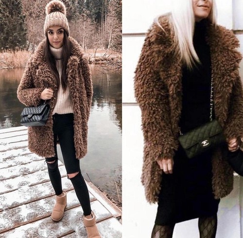 Cappotto teddy zara marrone - teddy,