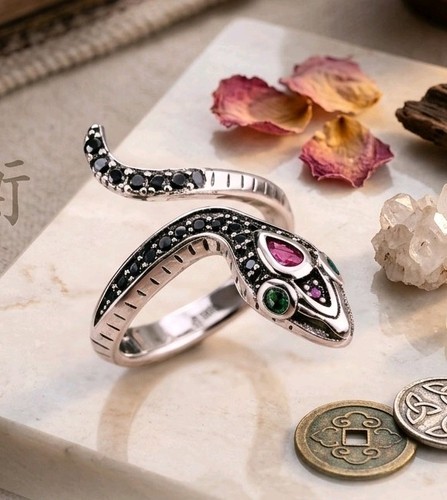 Anello serpente argento - anello,