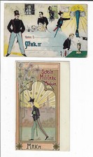 1900-02 Cartoline Fumetto Scuola Militare Modena Italiana p2031