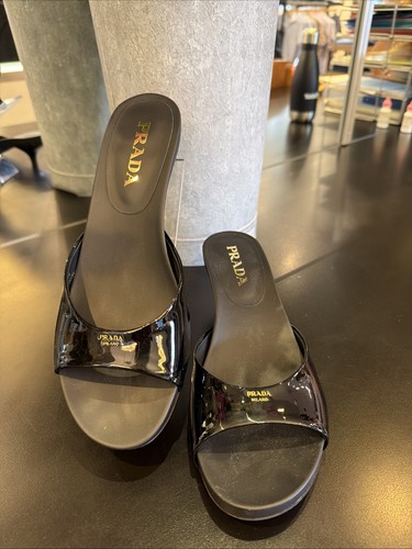 Sandali prada autentici neri - sandali,