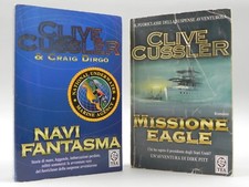 Clive Cussler Lotto 2 Libri Tea Missione Eagle Navi Fantasma Libro Romanzo Stock
