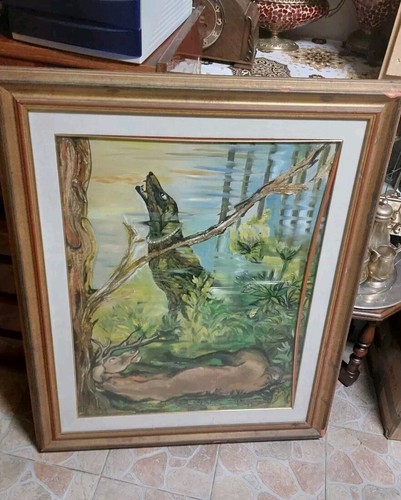 Grande quadro scena - scena, caccia