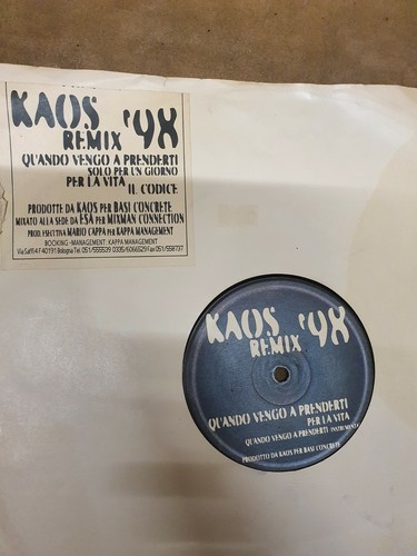 Vinile raro kaos one - kaos,