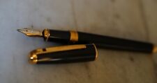 Penna Stilo S.T.DUPONT Olympio Laccato Di Cina Nero - IN Oro Massiccio 18 Cts