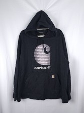 Felpa con cappuccio Carhartt donna grande stampa logo petto taglia 3X 24/26