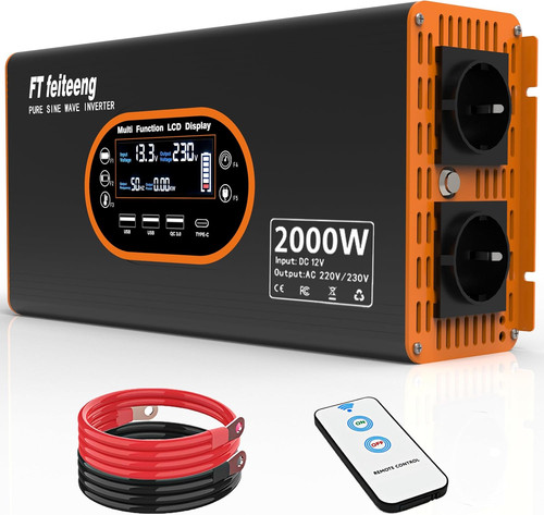 2000w inverter 12v 220v onda - 12v,