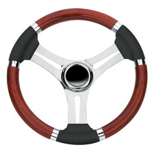 Mahogany crown steering wheel