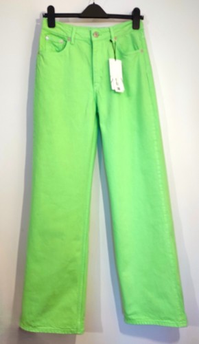 Jeans zara verde - jeans, brillante