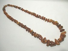 Antique amber necklace old - amber,