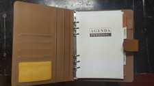 Agenda personal colore beige ad anelli come da foto