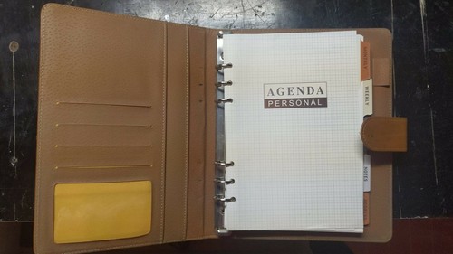 Agenda personal colore beige