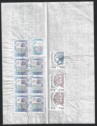 Italia 10000 lire blocco 8 - blocco, di