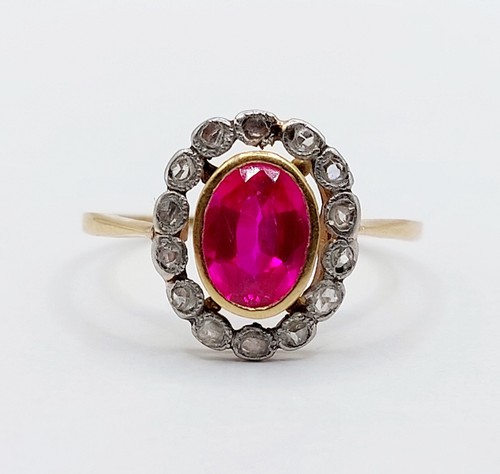 Anello pompadour antico oro