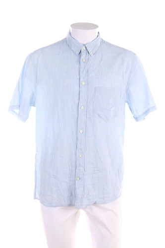 Kurzarm hemd blau 0489 - h&m,