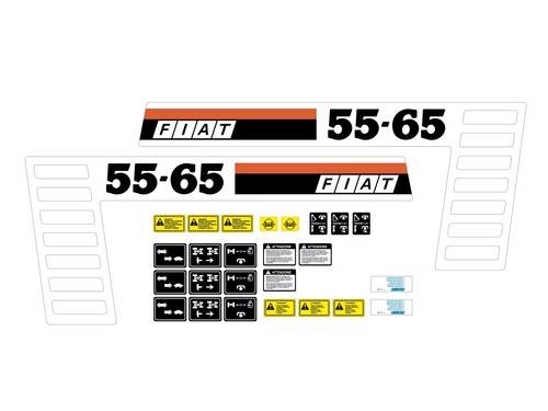 Kit adesivi trattore fiat - adesivi,