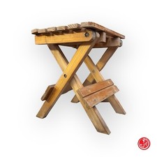 Sgabello pieghevole in legno - poggia piedi - scaletta