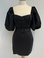 Abito Zara nero con cintura